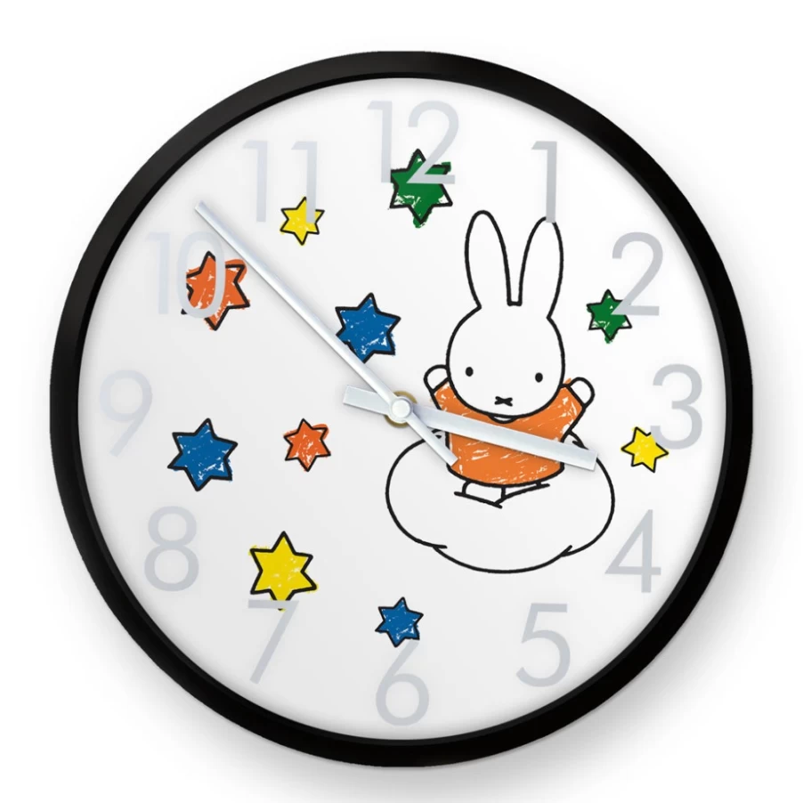 MIFFY Starry Night LED Alarm Clock - Cute Bunny Nursery Decor for Kids & Teens