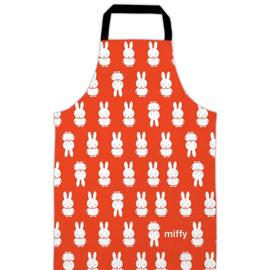 MIFFY Orange Kids Apron - Adjustable Children's Kitchen Apron with Miffy Design for Cooking & Baking