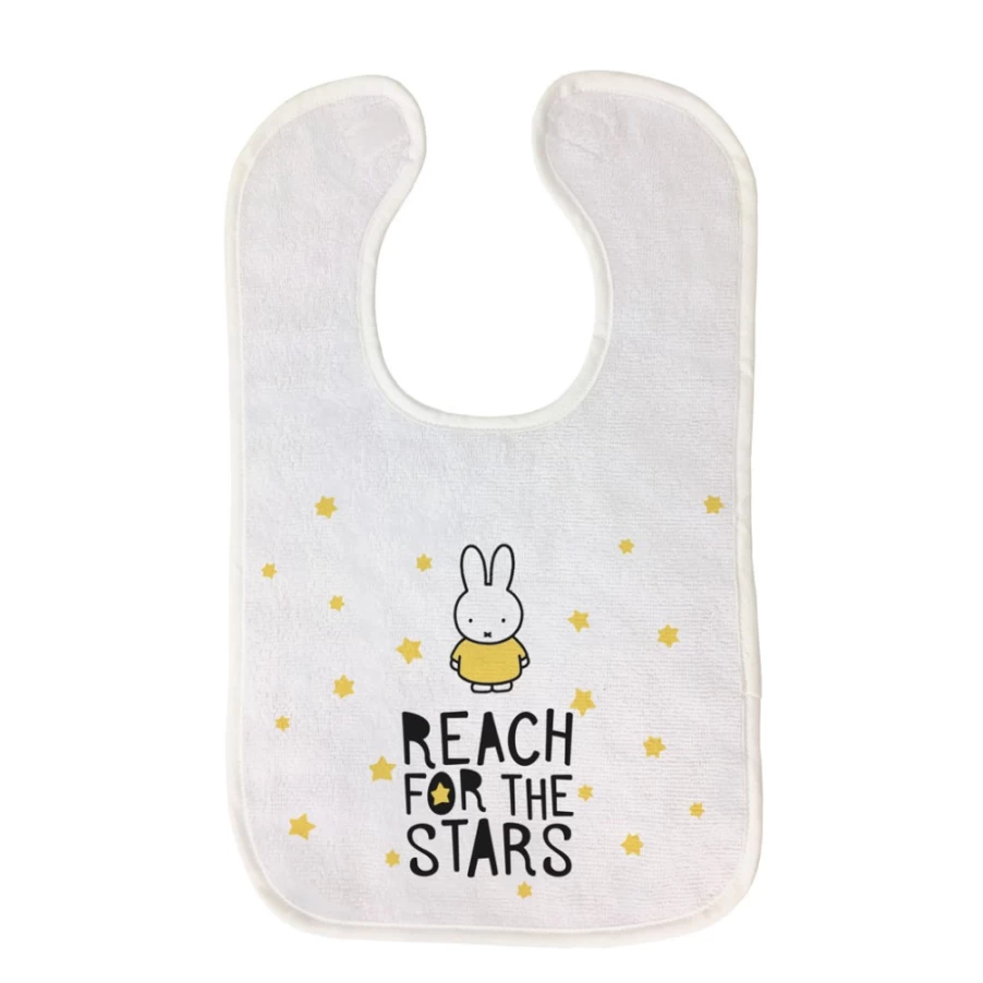 MIFFY Baby Bib - Soft, Absorbent, and Adorable Star Design for Mess-Free Feeding