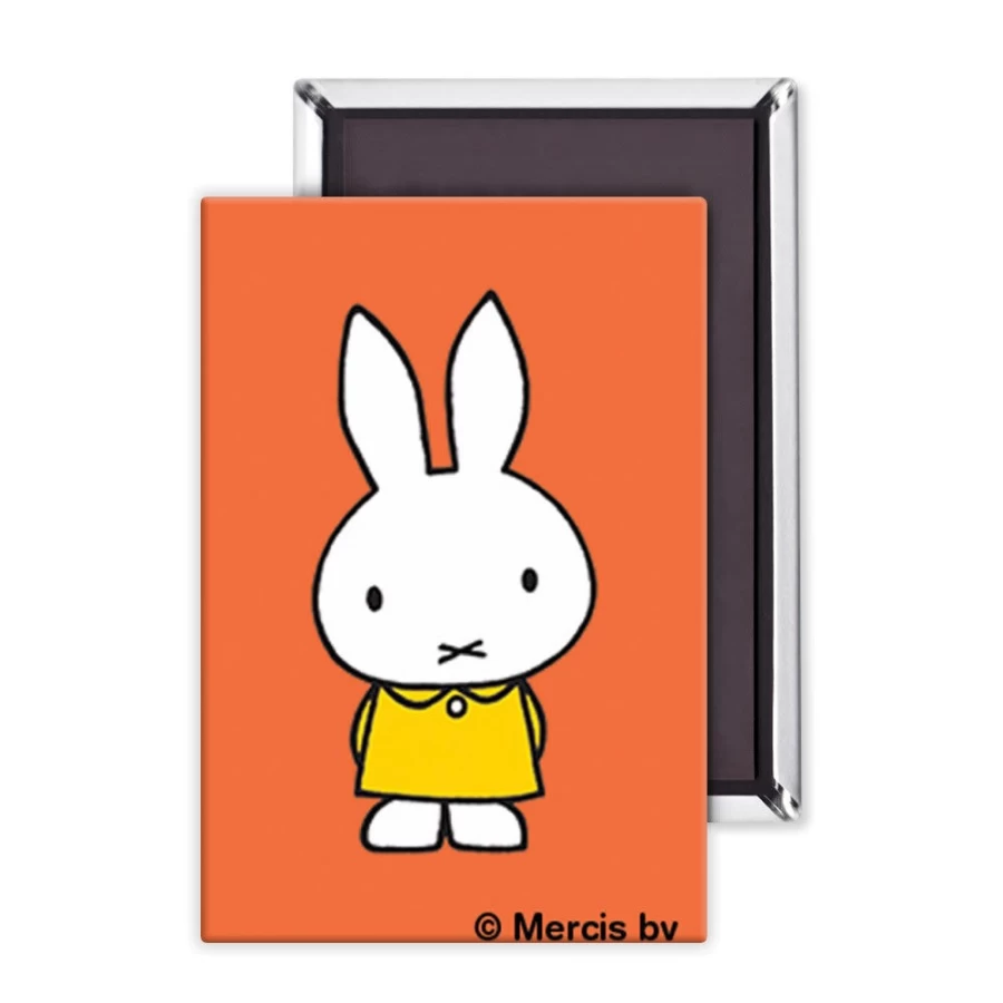 MIFFY Yellow Dress Magnet - Adorable Miffy Bunny Collectible Fridge Magnet
