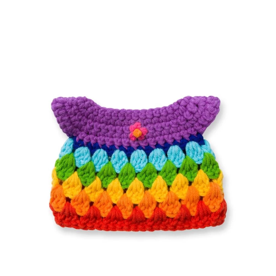 "MIFFY Women's Bright Rainbow Print Dress - Colorful Summer A-Line Style"