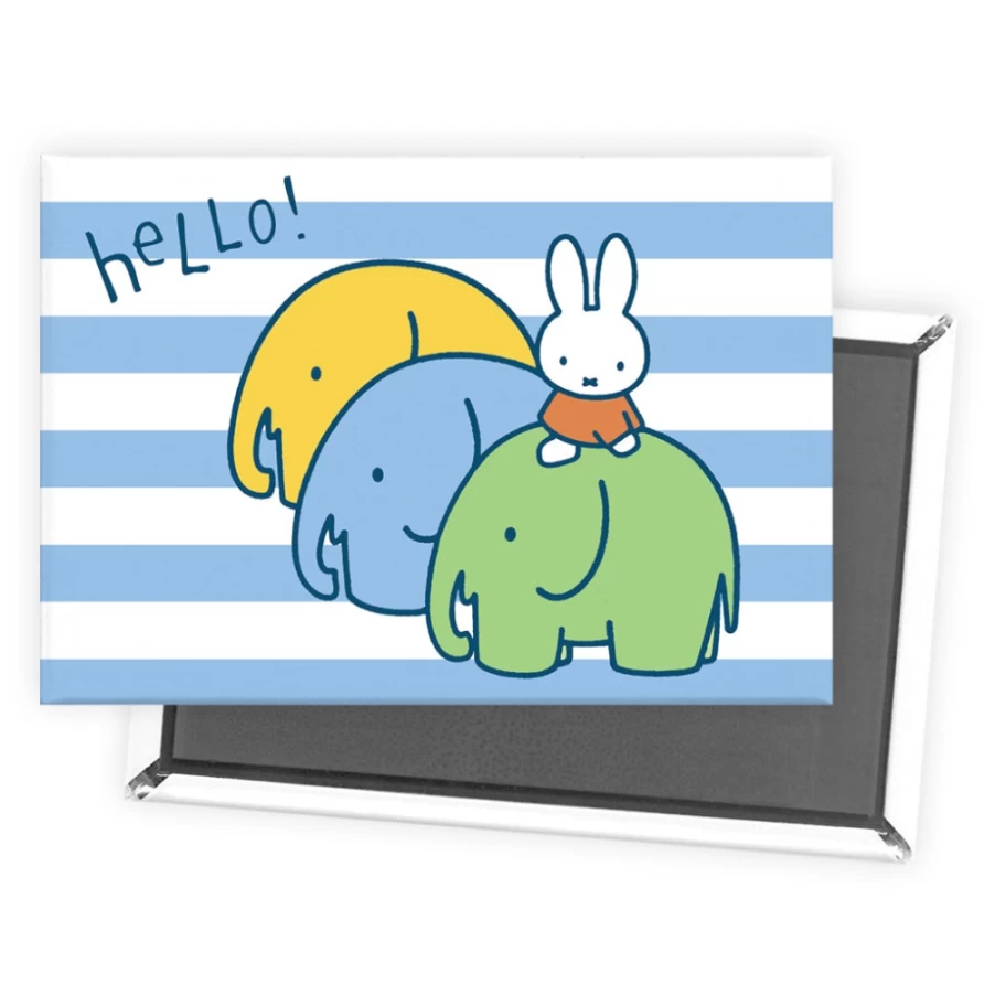 MIFFY Official Miffy Elephant Design Refrigerator Magnets - Adorable Collectible Decorative Fridge Magnets