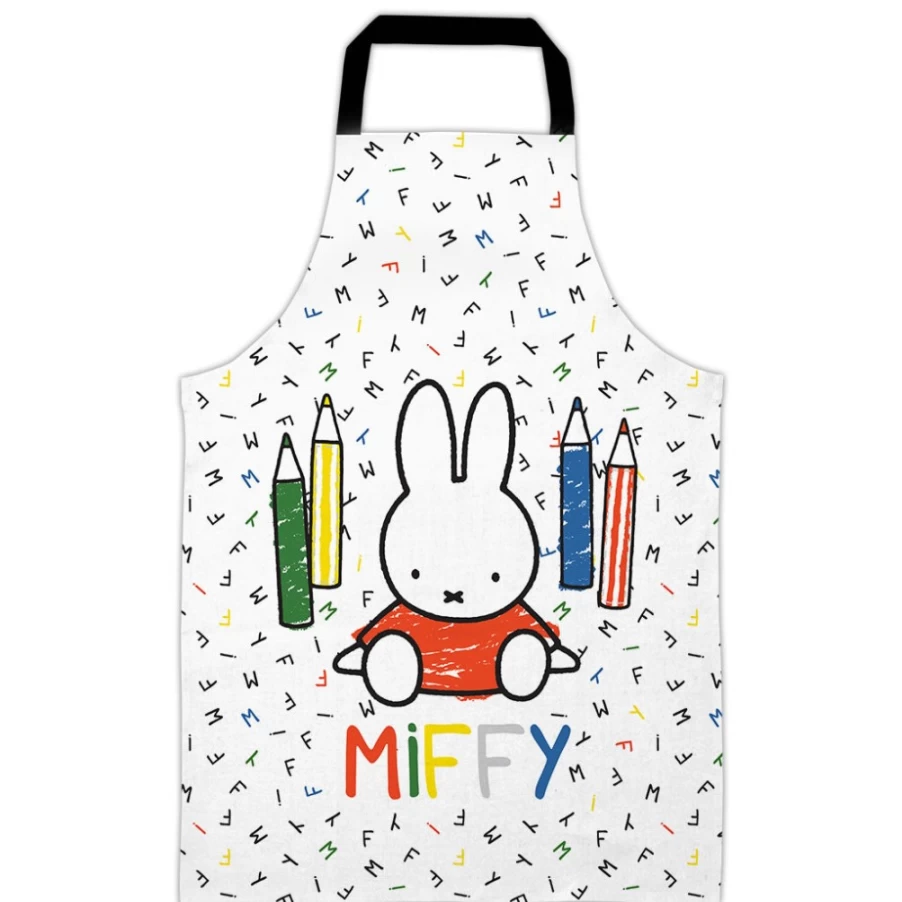 MIFFY Kids' Coloring Pencils & Apron Set - Artistic Fun with Bunny Design