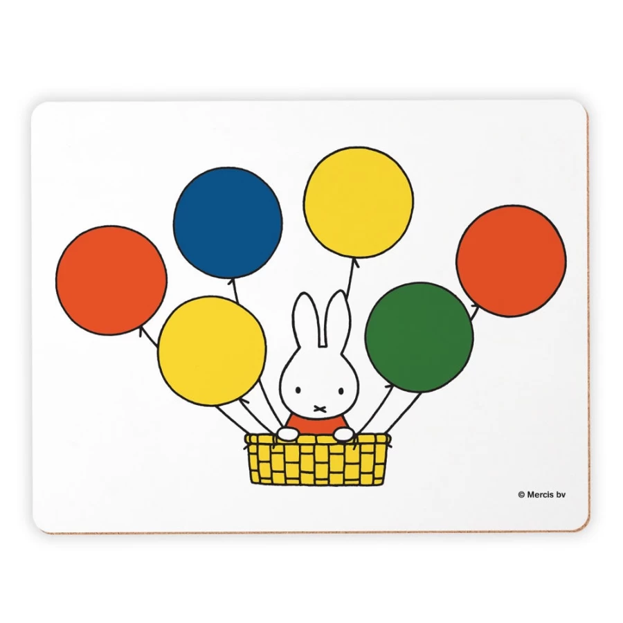 "MIFFY Bunny with Balloons Design Placemat – Premium Dining Table Mat"