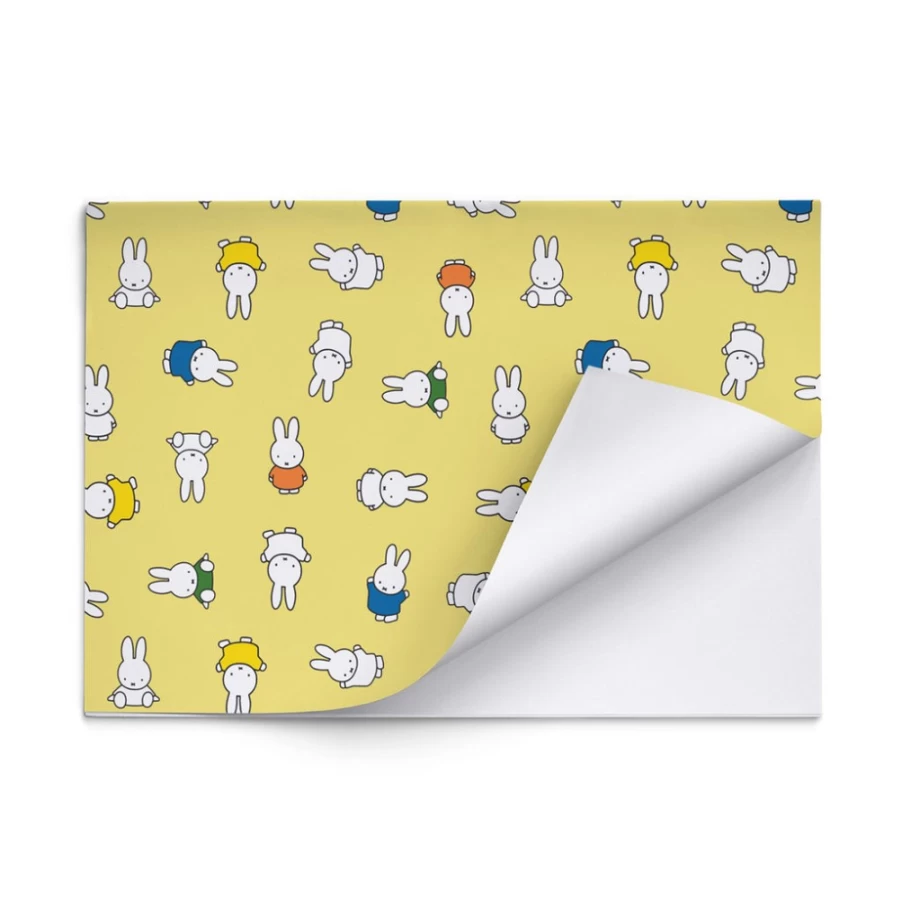 MIFFY Yellow Gift Wrap with Miffy Design - Premium Wrapping Paper for Birthdays & Special Occasions