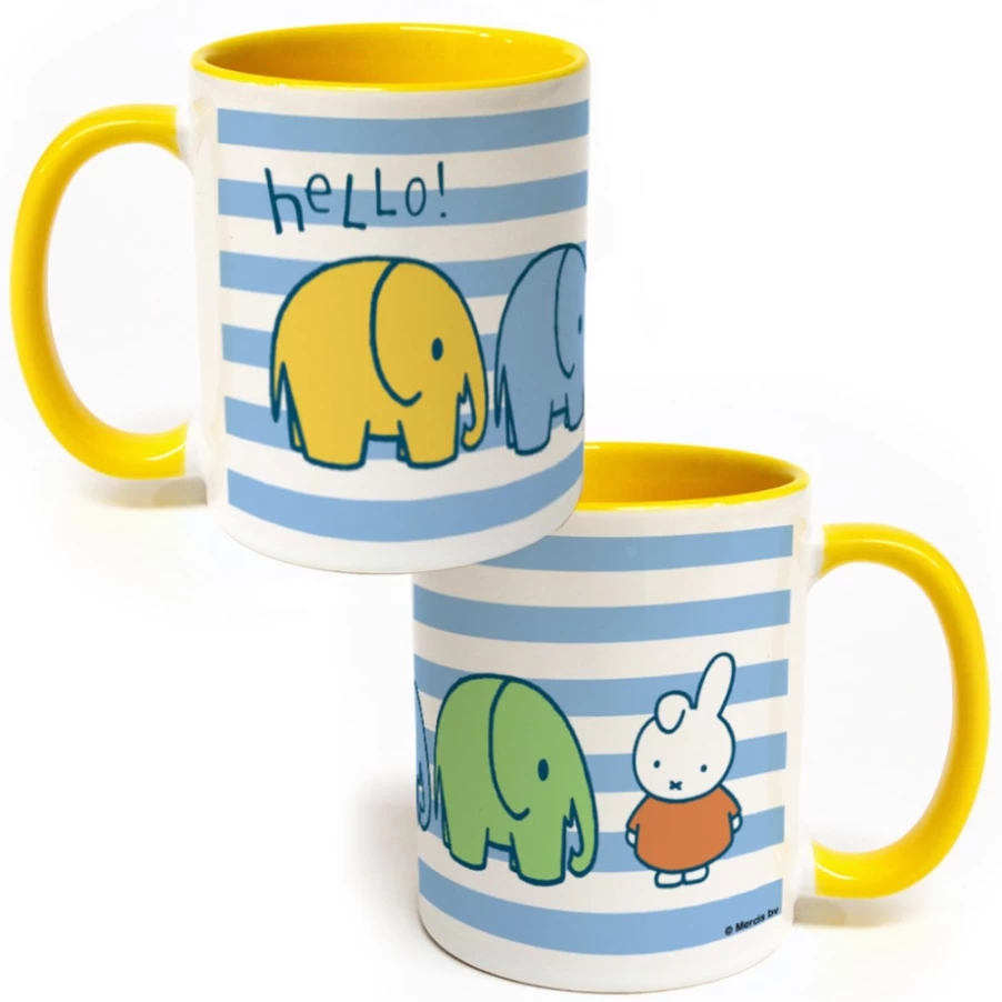 MIFFY Elephant Design Color Insert Ceramic Mug - Official Brand Collection