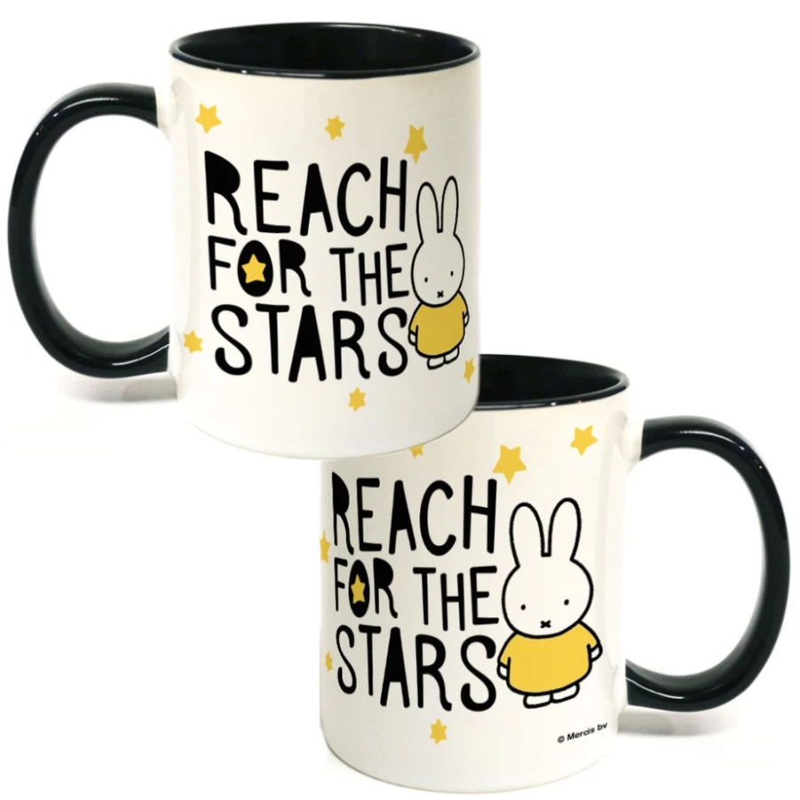 MIFFY Coloured Insert Mug - Reach For The Stars Design