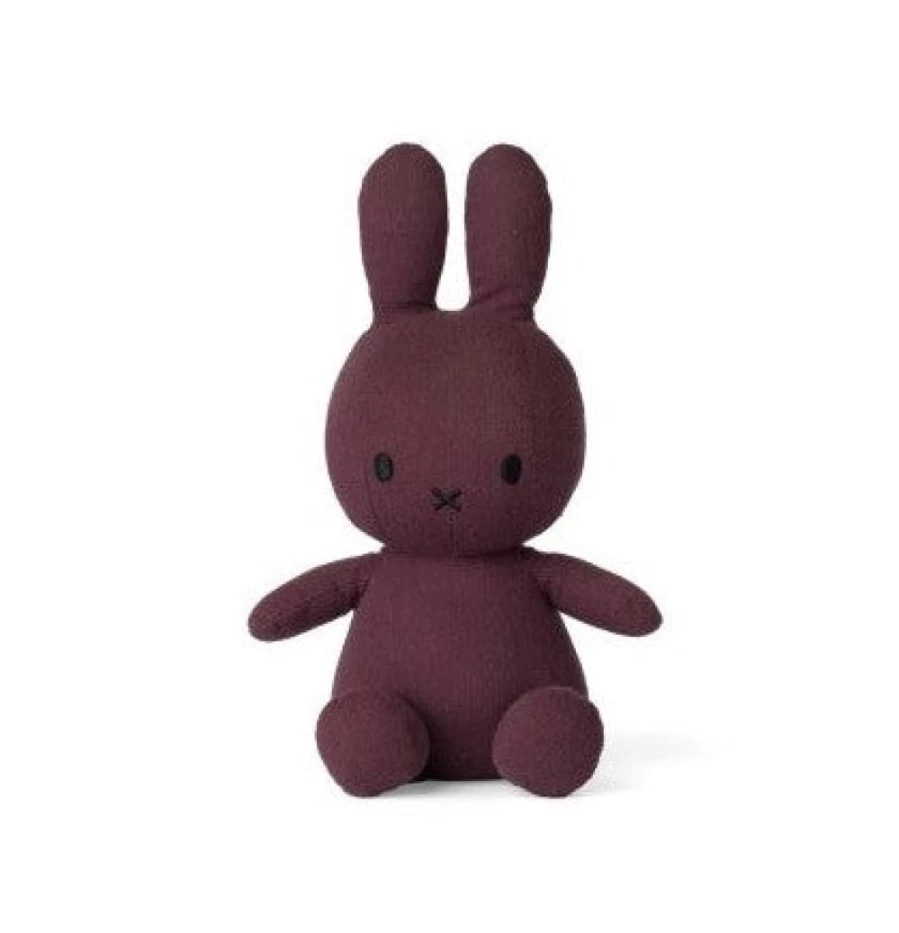 MIFFY Soft Plush Toy - Cute Aubergine Purple Miffy Stuffed Animal for Kids