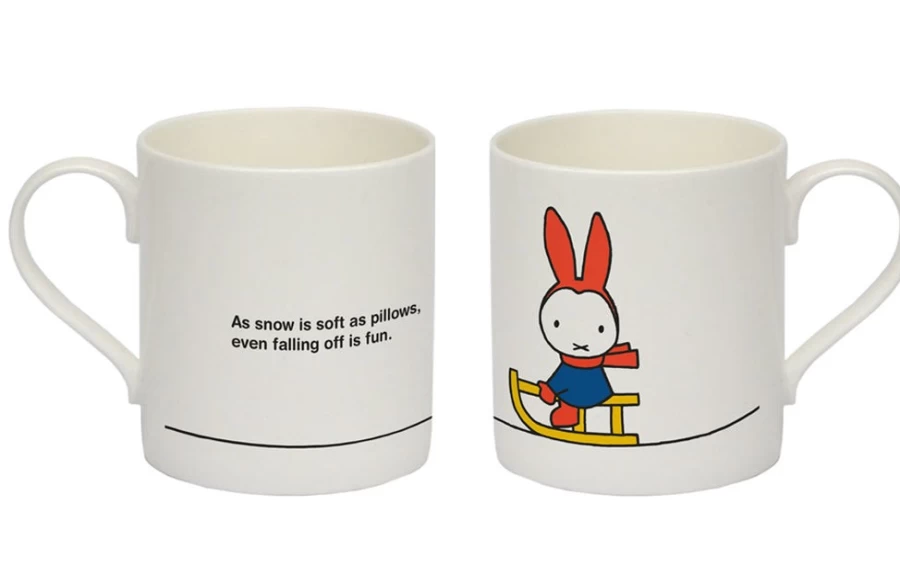 MIFFY Bone China Christmas Mug with Sleigh Design - Official MIFFY Collectible