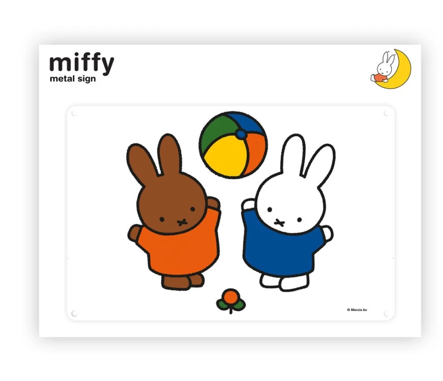 "Vintage MIFFY Bunny Bathroom Metal Sign – Decorative Tin Plaque for Bath & Wall Decor"