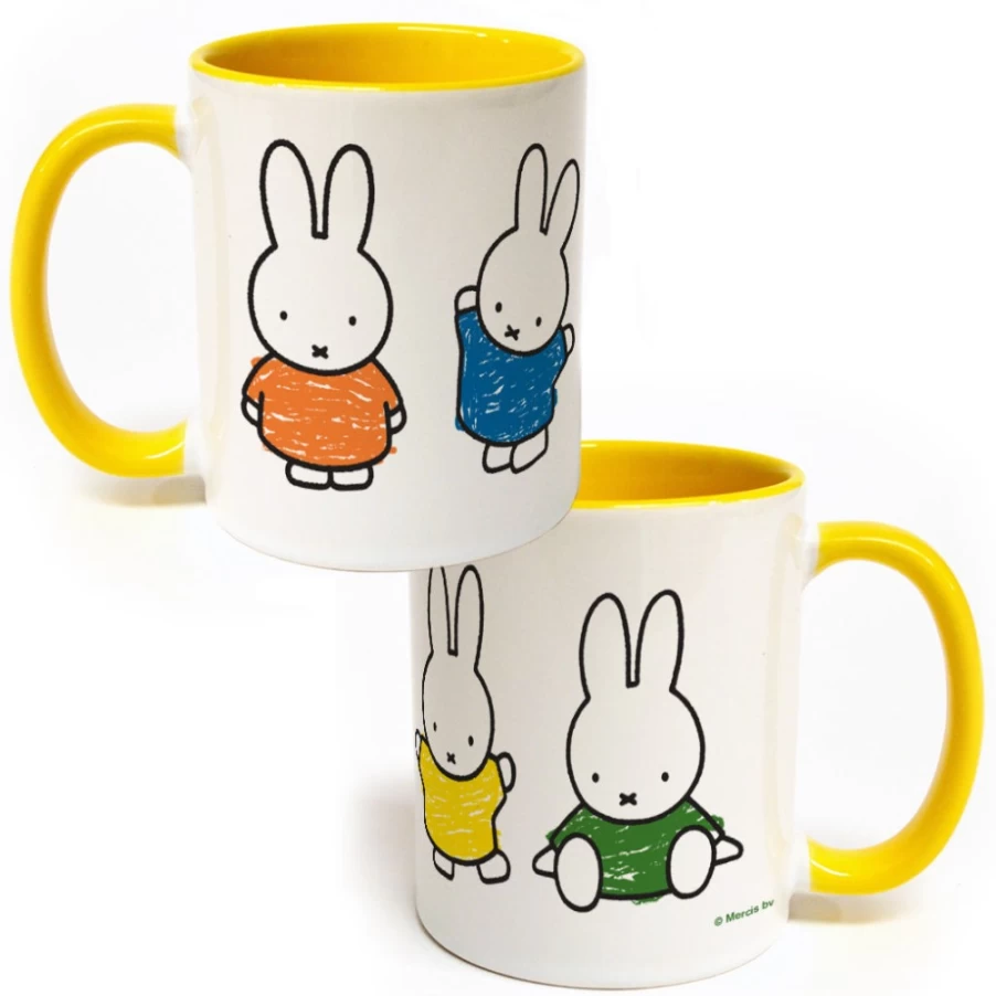 MIFFY Colored Dresses Design Ceramic Mug with Handle - Premium Insert Coffee Cup