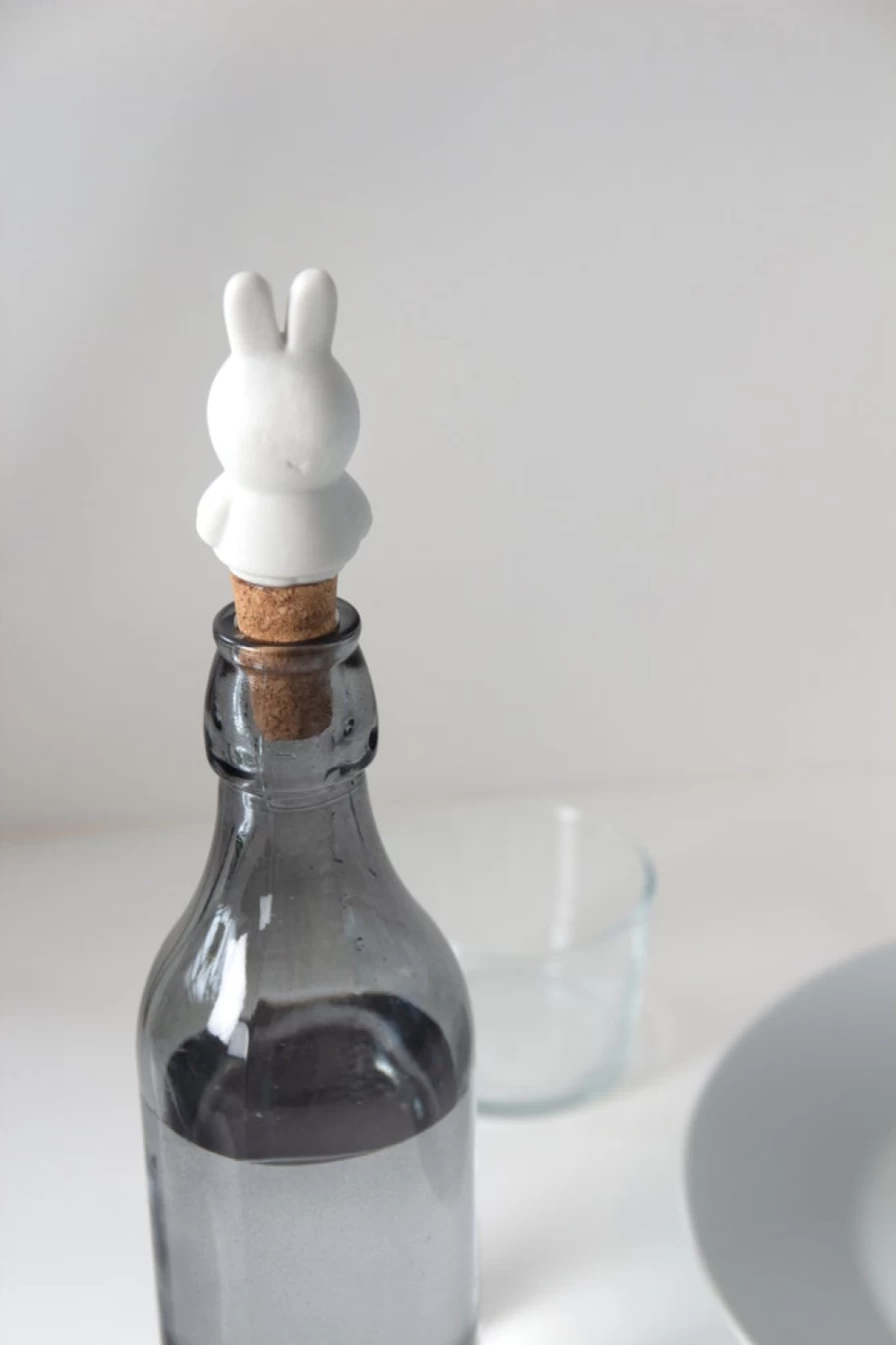MIFFY Rabbit Cork Bottle Stopper - Cute Bunny Wine Cork for Kitchen & Bar Accessories