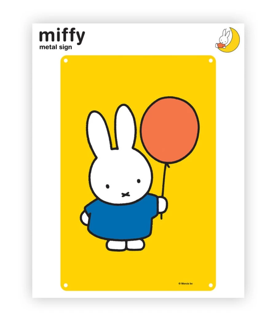 "MIFFY Vintage Balloon Metal Wall Sign - Decorative Tin Plaque for Home & Office Decor"