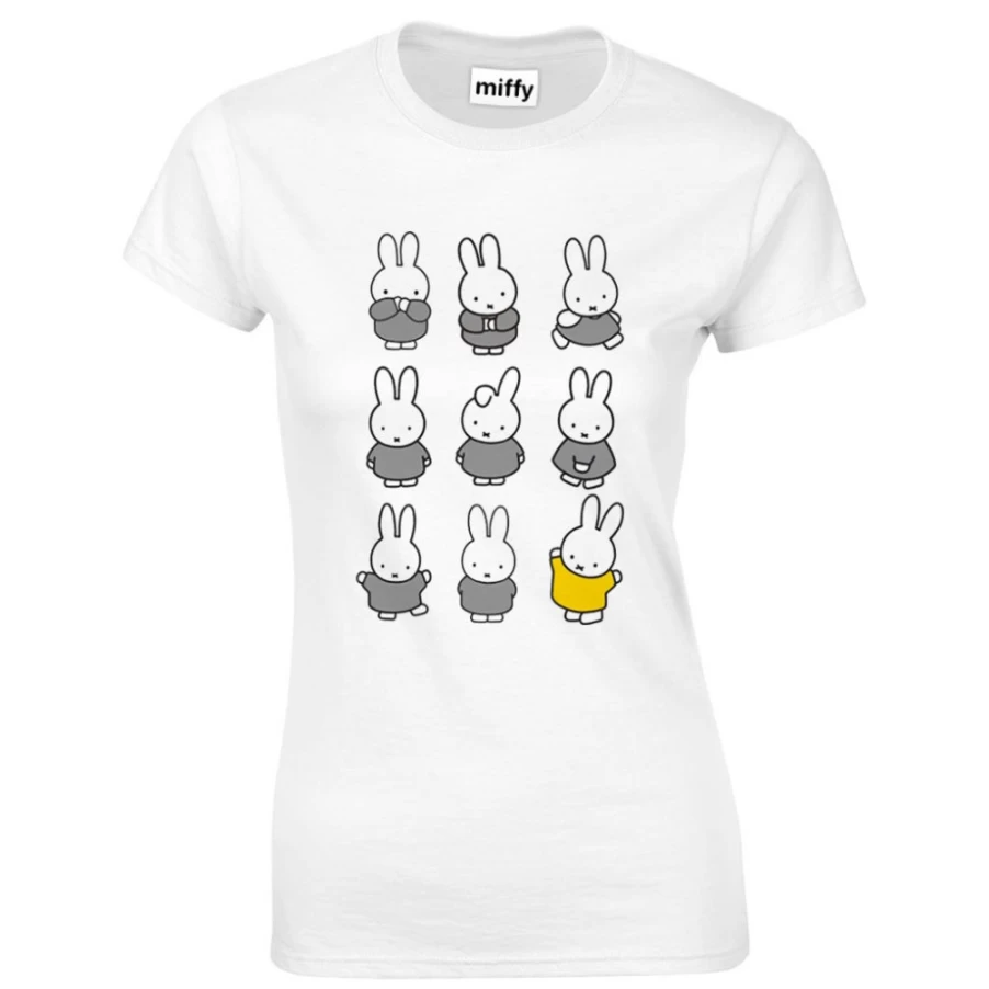 MIFFY Women's Yellow Floral Dress with White T-Shirt - Casual Summer Outfit