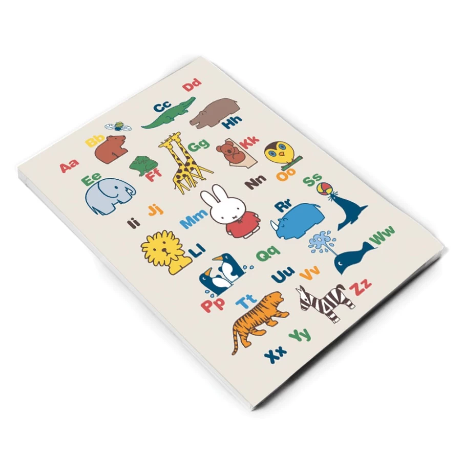 MIFFY A5 Alphabet Notebook - Cute Bunny Design for Kids & Stationery Lovers