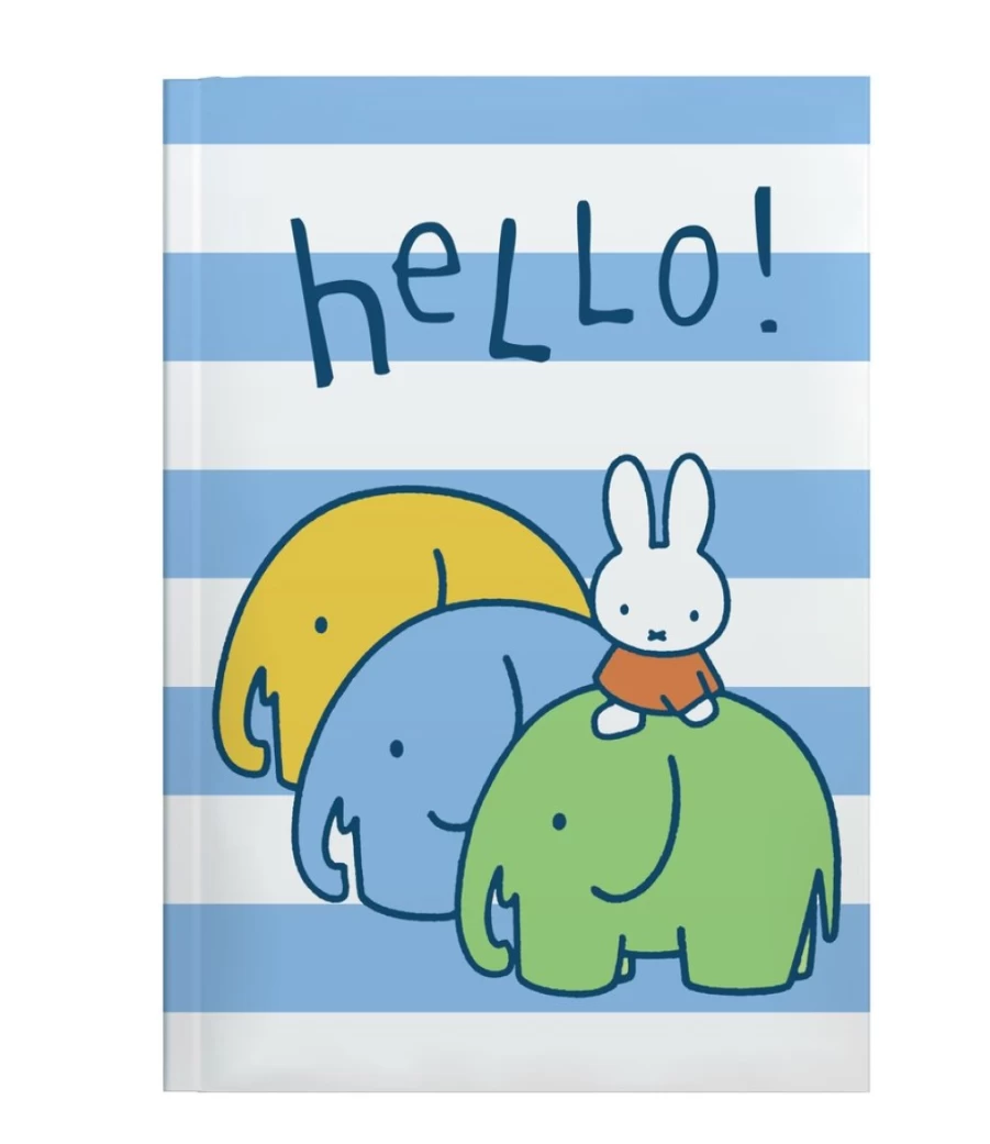 MIFFY A5 Perfectbound Notebook - Cute Elephant Design for School & Office