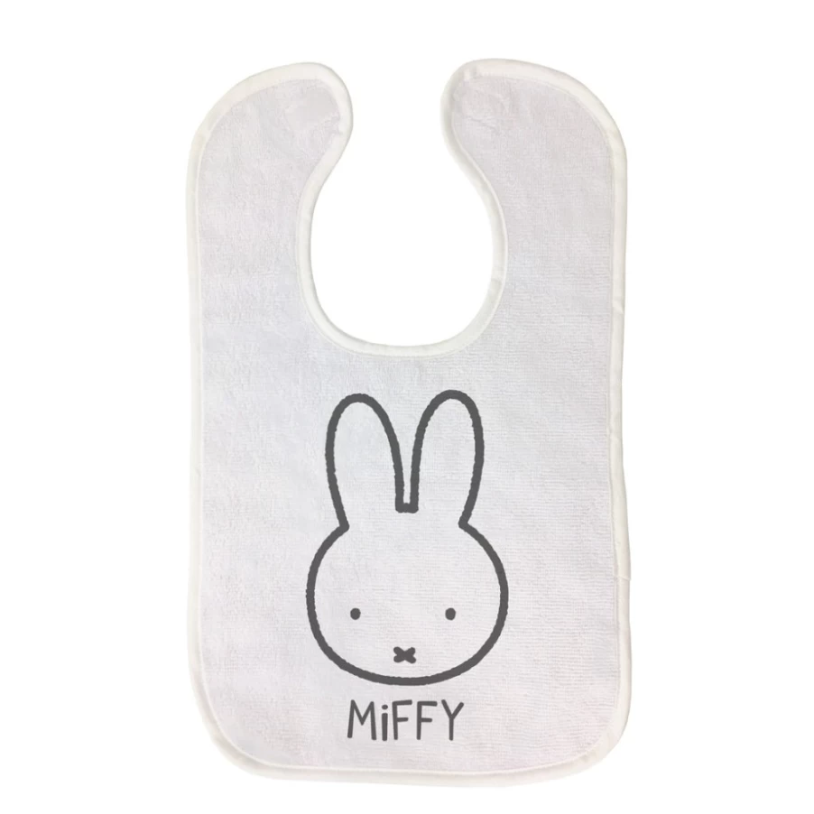 MIFFY Baby Bib with Adorable Face Outline - Soft, Absorbent Drool Bib for Infants