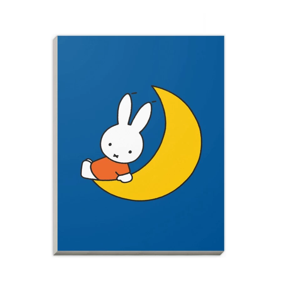 MIFFY A6 Notepad - Miffy Sat On The Moon Design for Journals & Notes