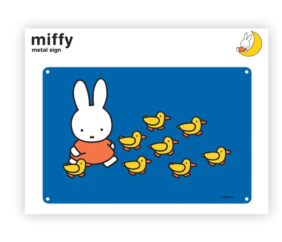 MIFFY Vintage Ducks Metal Wall Art Sign - Retro Decor Tin Poster for Home & Bar