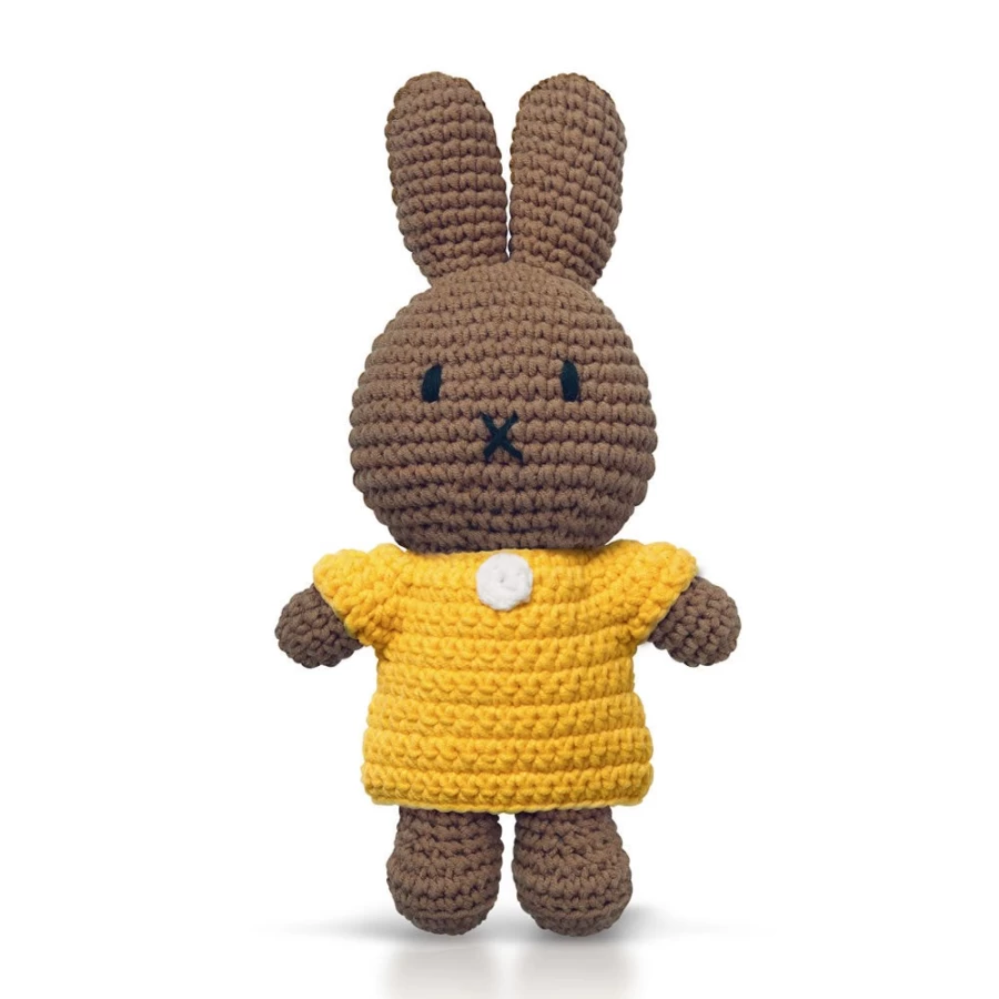 MIFFY Handmade Crochet Doll Melanie in Yellow Dress - Unique Handcrafted Gift
