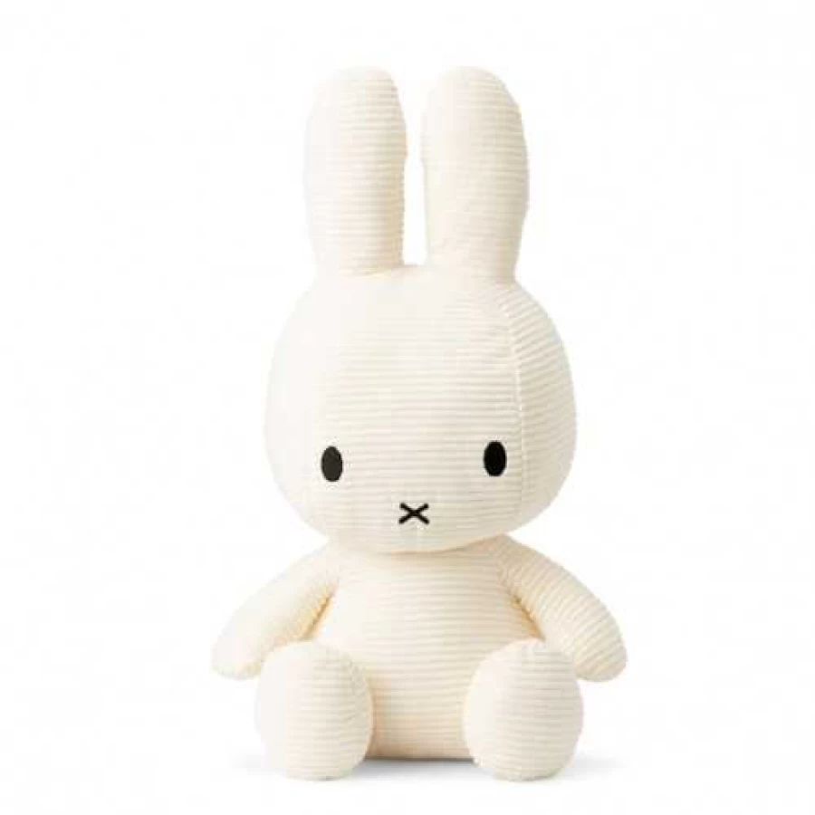 MIFFY White Extra Large Corduroy Plush Toy - Official Miffy Stuffed Animal
