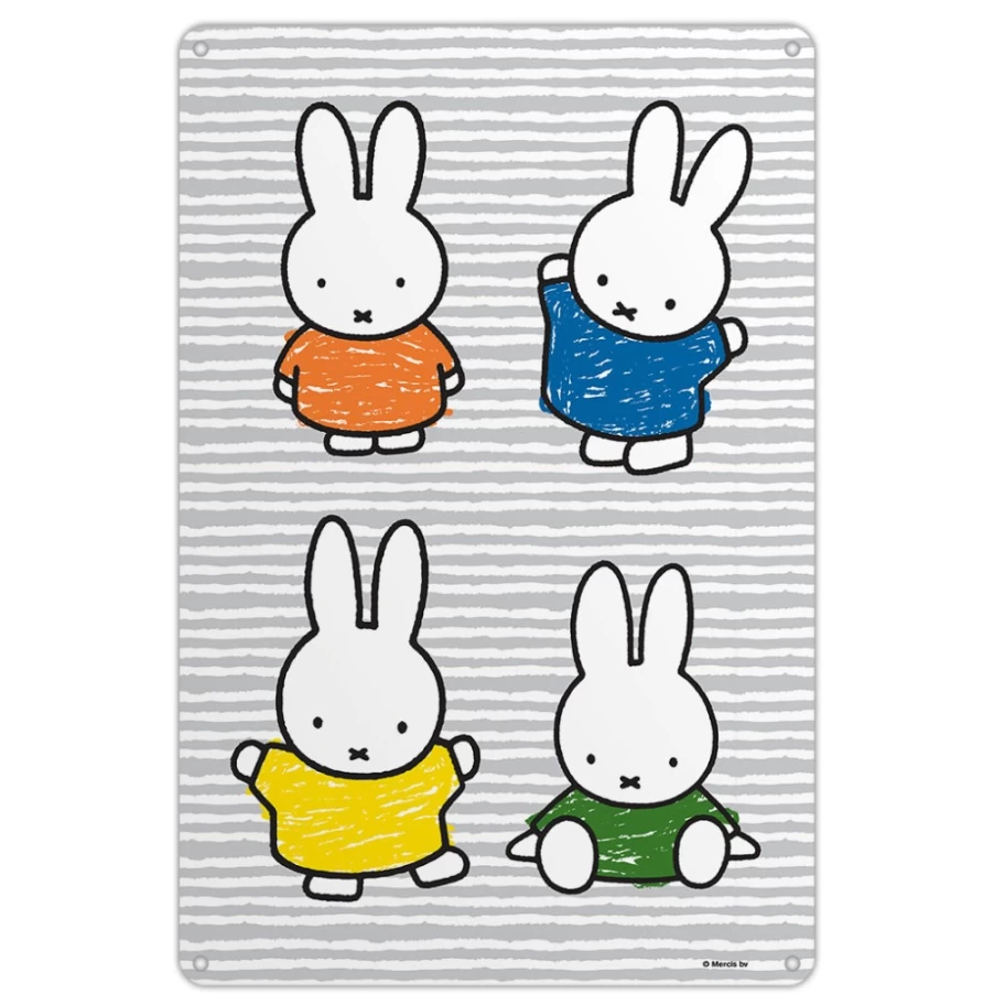 MIFFY Vintage-Inspired Colored Dresses Metal Wall Art Sign - Decorative Tin Poster for Home & Cafe Decor