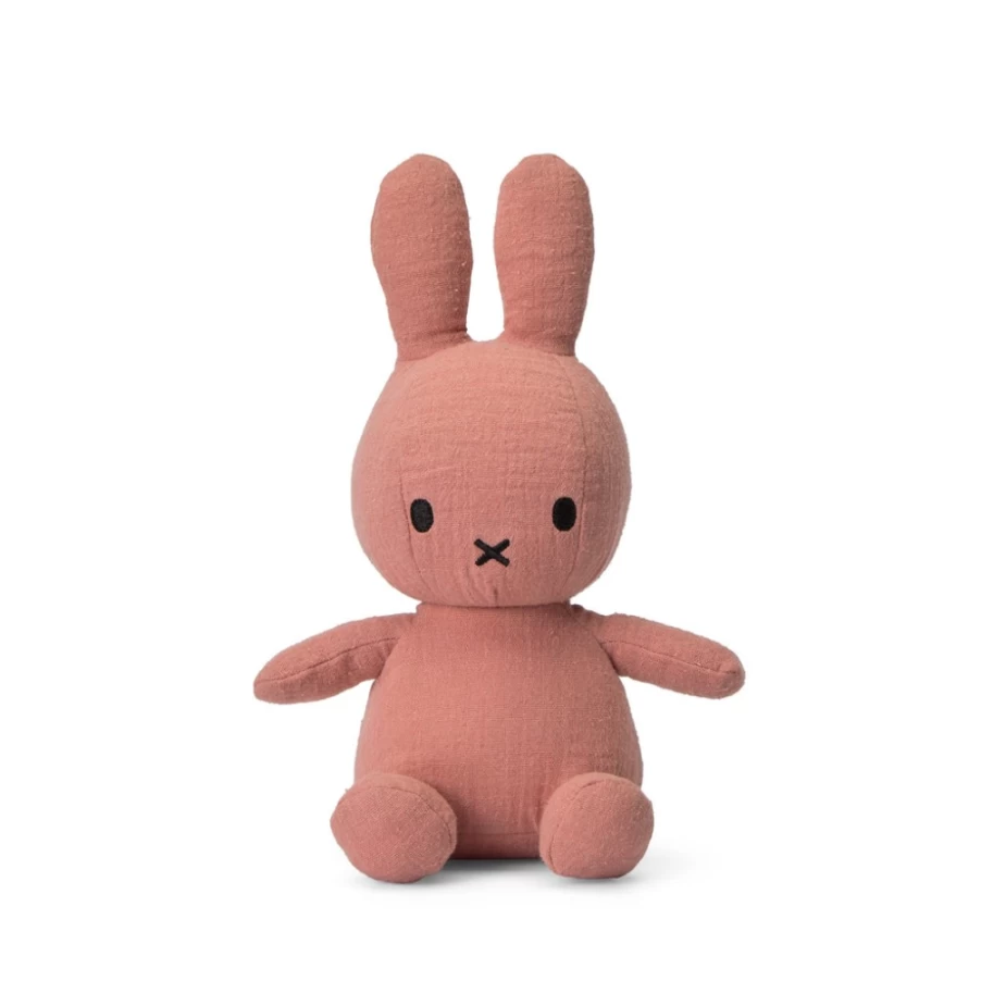 MIFFY Pink Mousseline Plush Toy - Soft Bunny Stuffed Animal for Kids & Collectors
