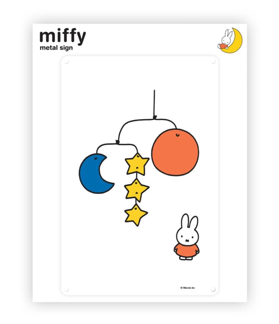 MIFFY Planets Themed Vintage Metal Wall Art Sign - Decorative Tin Poster for Home & Office