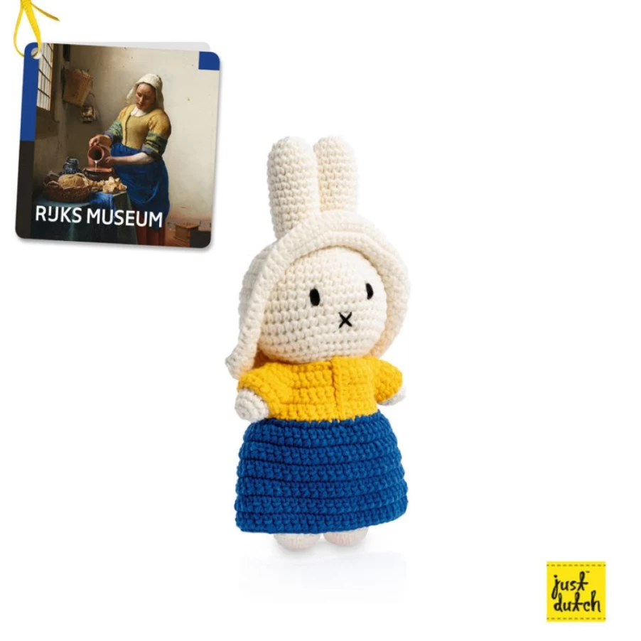 MIFFY Handmade Crochet Doll with Milkmaid Outfit - Adorable Collectible Gift