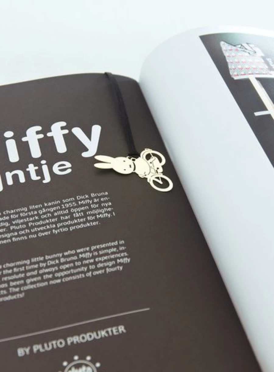 MIFFY Gold Bicycle Bookmark - Elegant Reading Accessory for Book Lovers