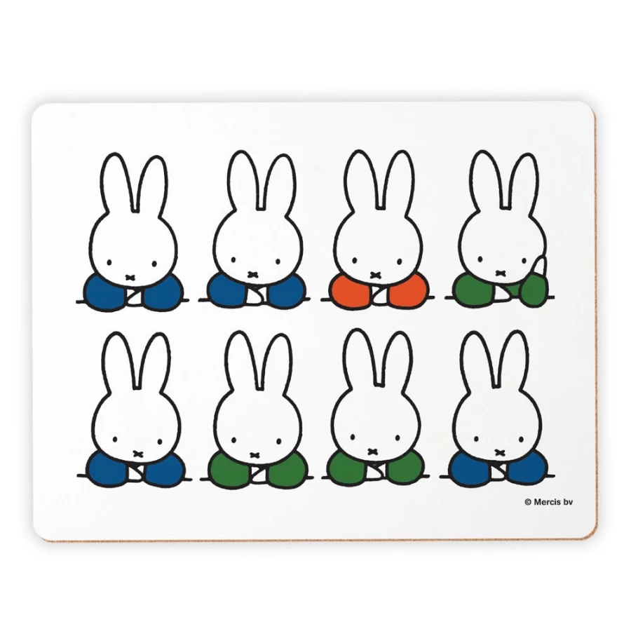 MIFFY Kids Table Placemat - Durable & Washable Bunny Design for Mealtime Fun