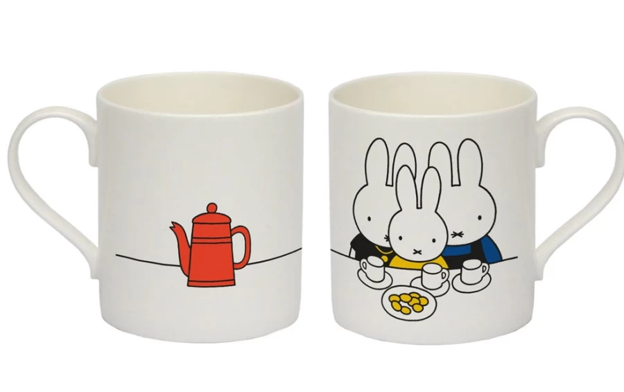 MIFFY Official Bone China Tea Cup - Premium Collectible Miffy Family Mug for Hot & Cold Beverages
