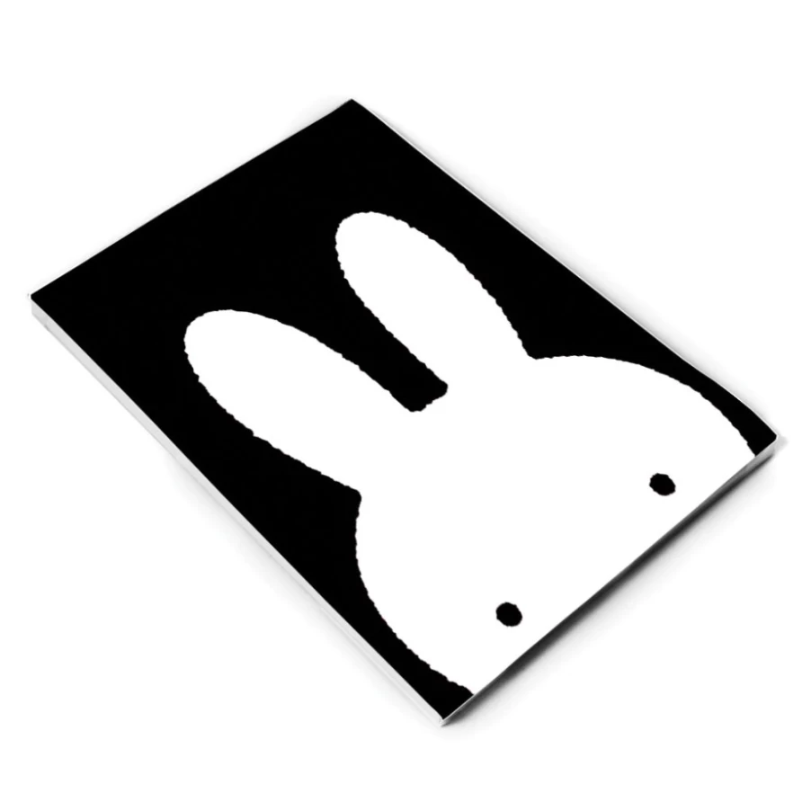 MIFFY A5 Notepad - Cute B&W Miffy Face Design for Notes & Sketches