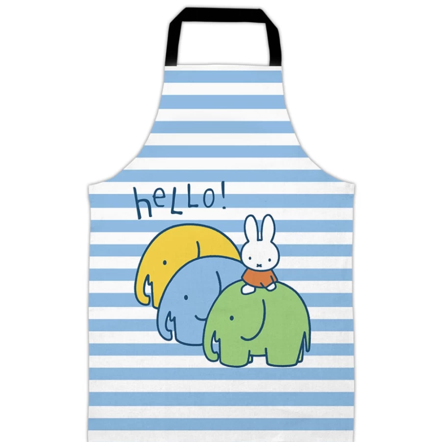 MIFFY Elephant Design Adult Kitchen Apron - Cute & Durable Cooking Bib for Women & Men