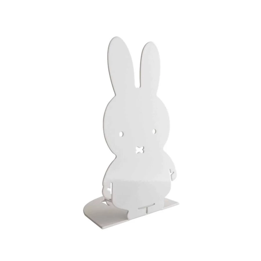 MIFFY Bunny Bookends - Adorable Nursery Bookshelf Organizer, Kids' Room Decor, Durable Book Holders for Children