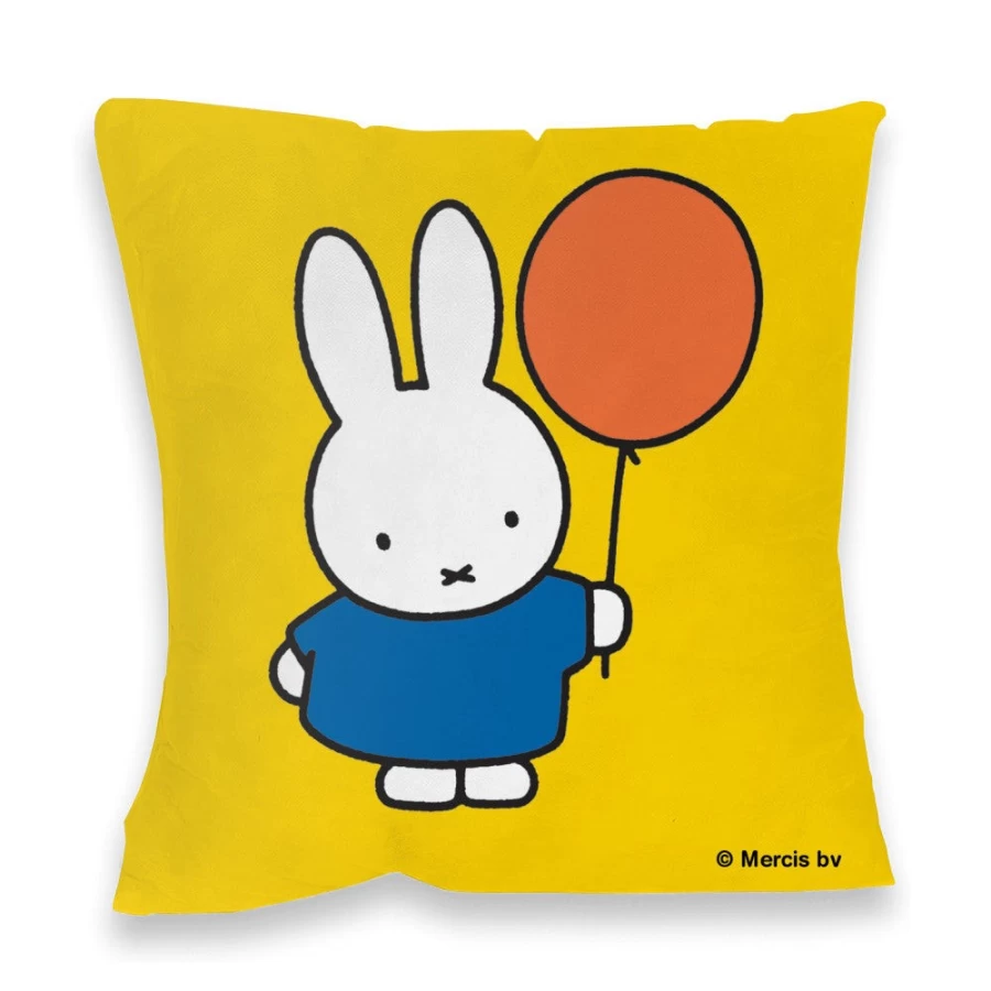 MIFFY Cushion - Soft Plush Miffy Bunny Holding Balloon Decorative Pillow