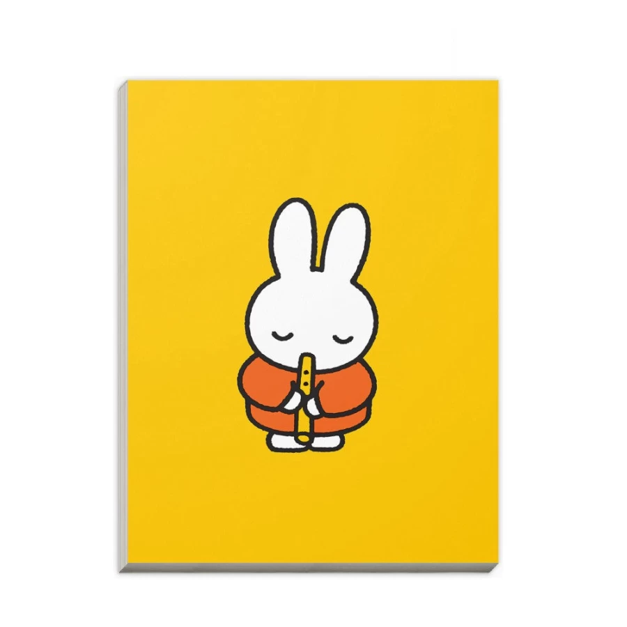 MIFFY Recorder-Themed A6 Notepad - Cute Miffy Musical Design for Notes & Memos