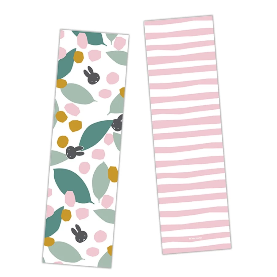 MIFFY Floral Teal Bookmark - Cute Bunny Miffy Design for Book Lovers