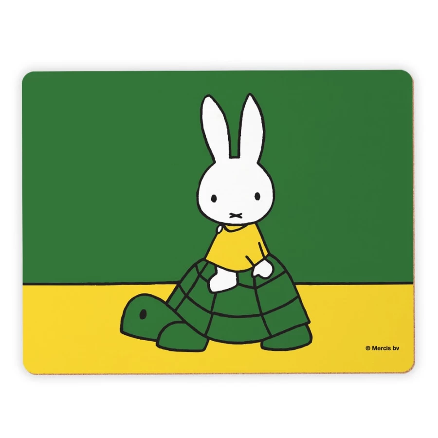 MIFFY Tortoise Design Placemat - Cute Bunny Miffy Themed Table Mat for Kids