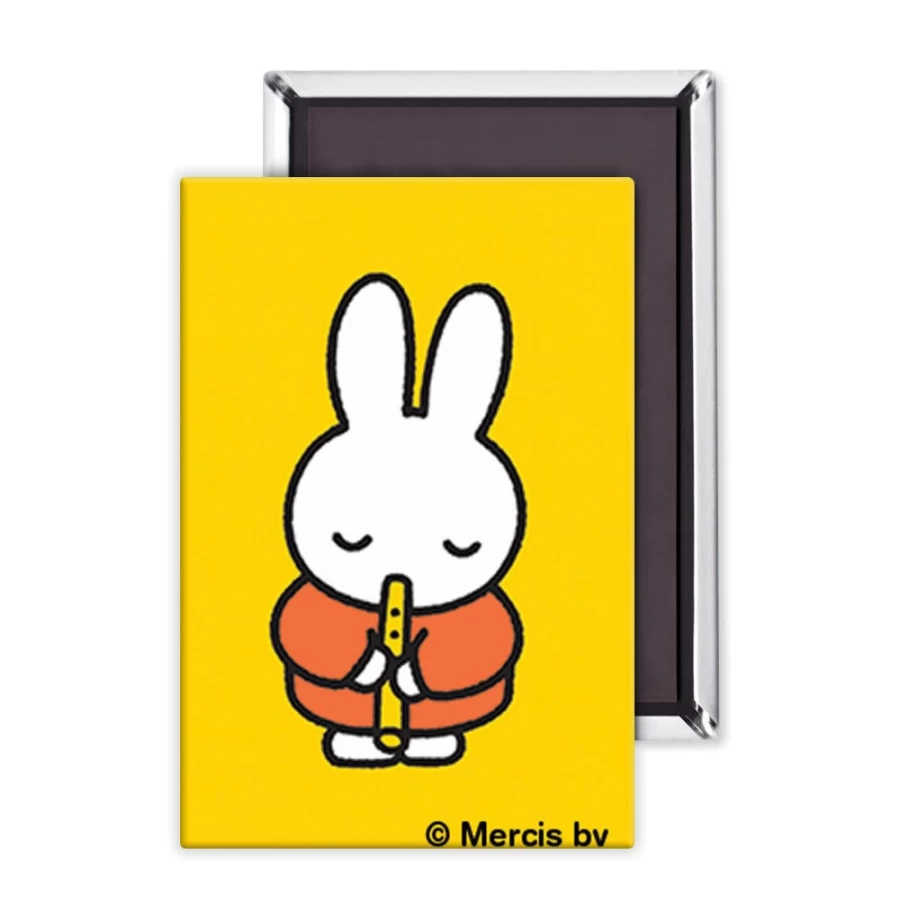 MIFFY Recorder Playing Miffy Musical Toy Magnet - Collectible Vinyl Figure