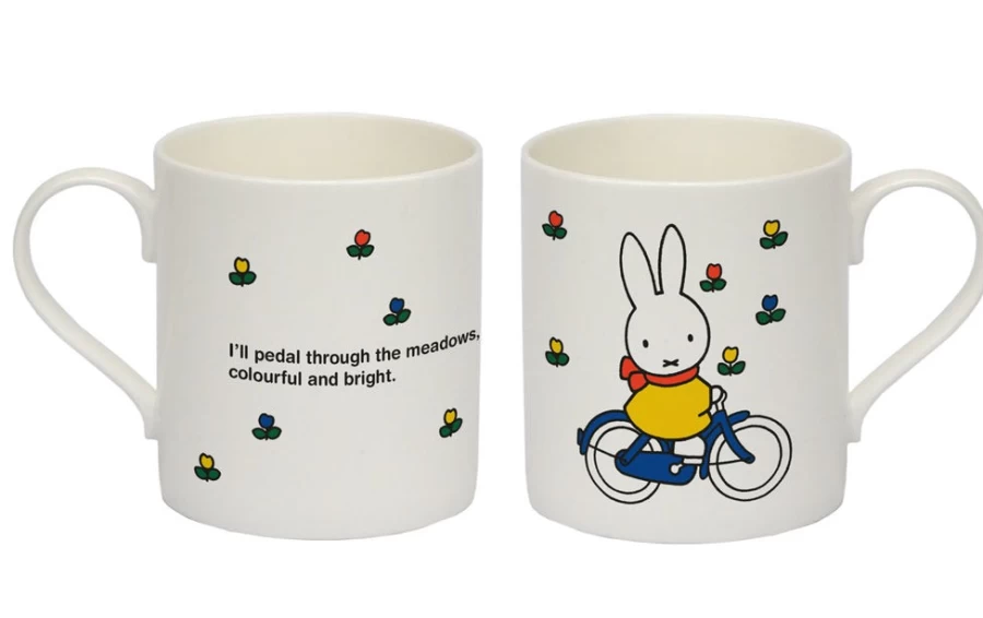 MIFFY Bone China Bicycle Themed Mug - Official MIFFY Collectible Tea Cup