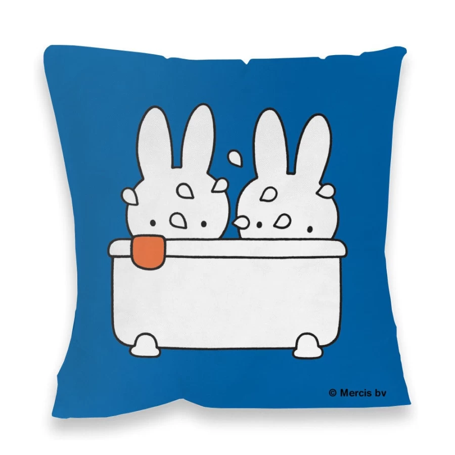 MIFFY Cushion - Adorable Miffy Taking A Bath Plush Pillow for Kids and Collectors