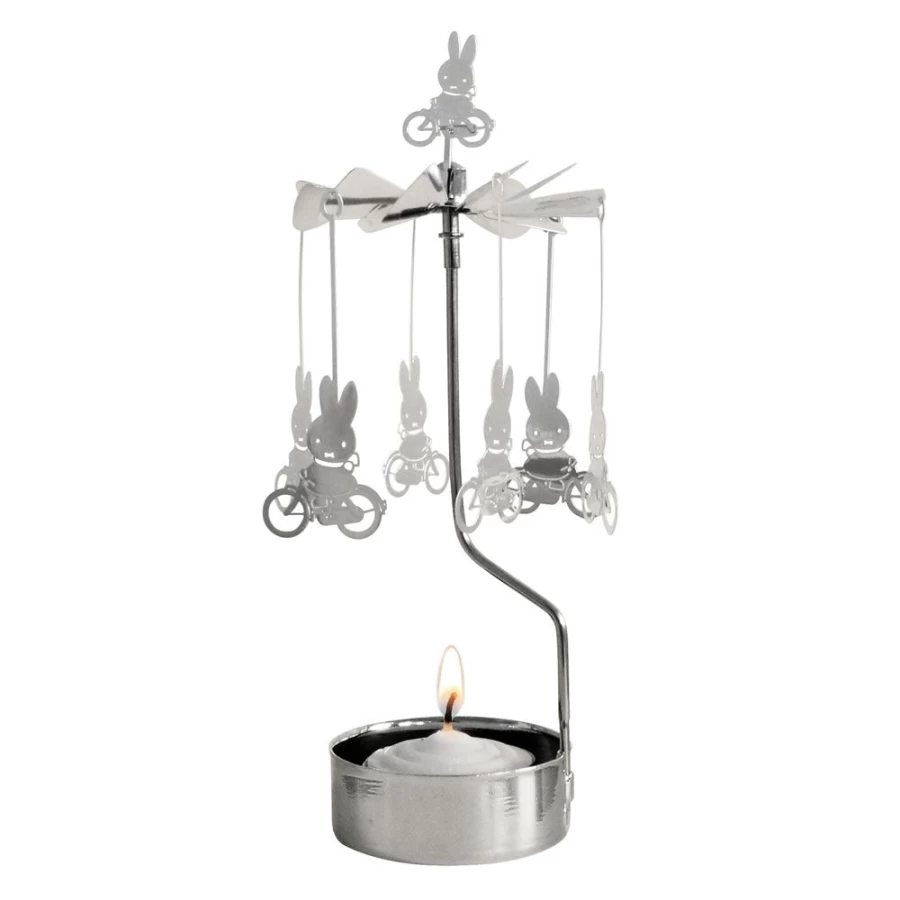 MIFFY Bike Rotary Candle Holder - Decorative Spinning Bicycle Candle Stand for Home Decor