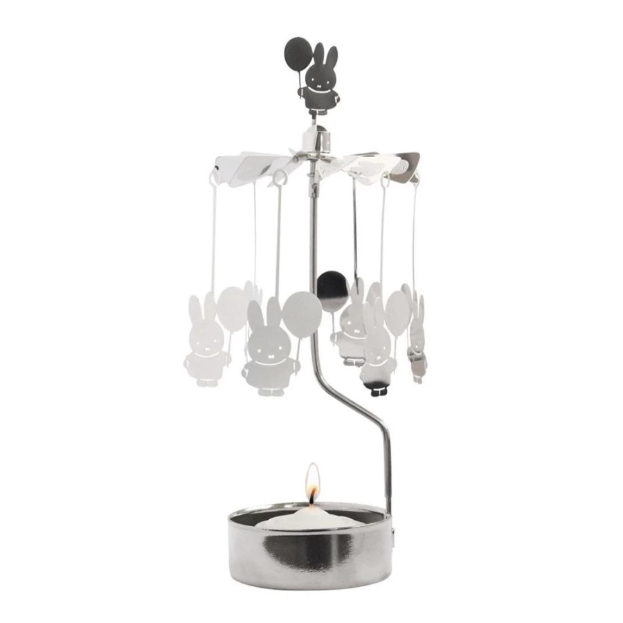 MIFFY Rotating Candle Holder with Balloon Design - Decorative Rotary Tabletop Decor