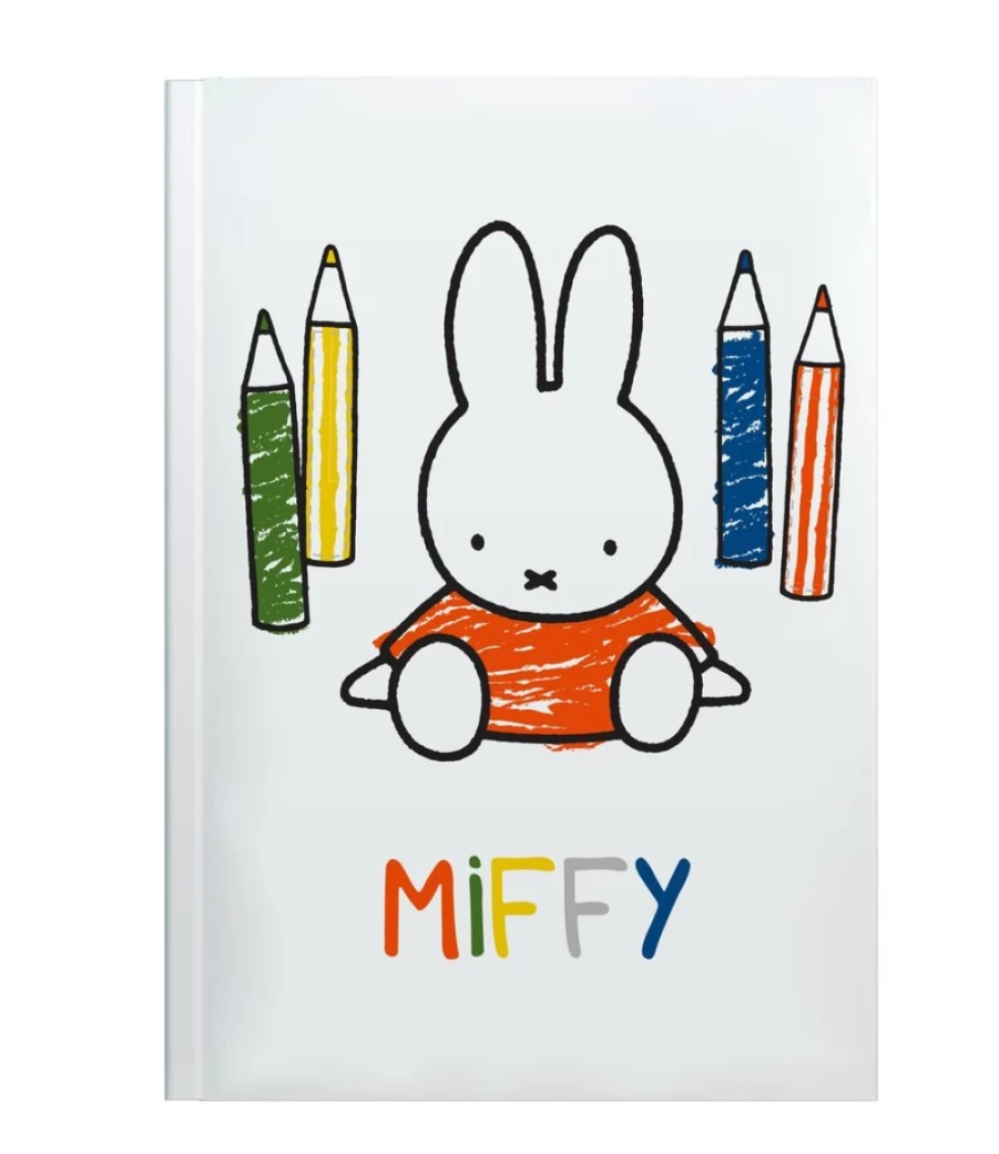 MIFFY A5 Perfectbound Coloring Pencils Notebook - Premium Art Sketchbook for Kids & Adults