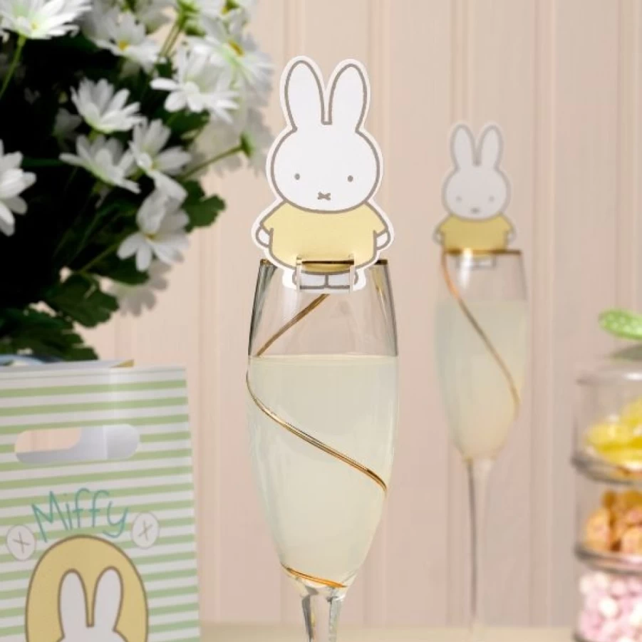MIFFY 10-Pack Glass Topper Party Decorations for Cake Cupcake Dessert