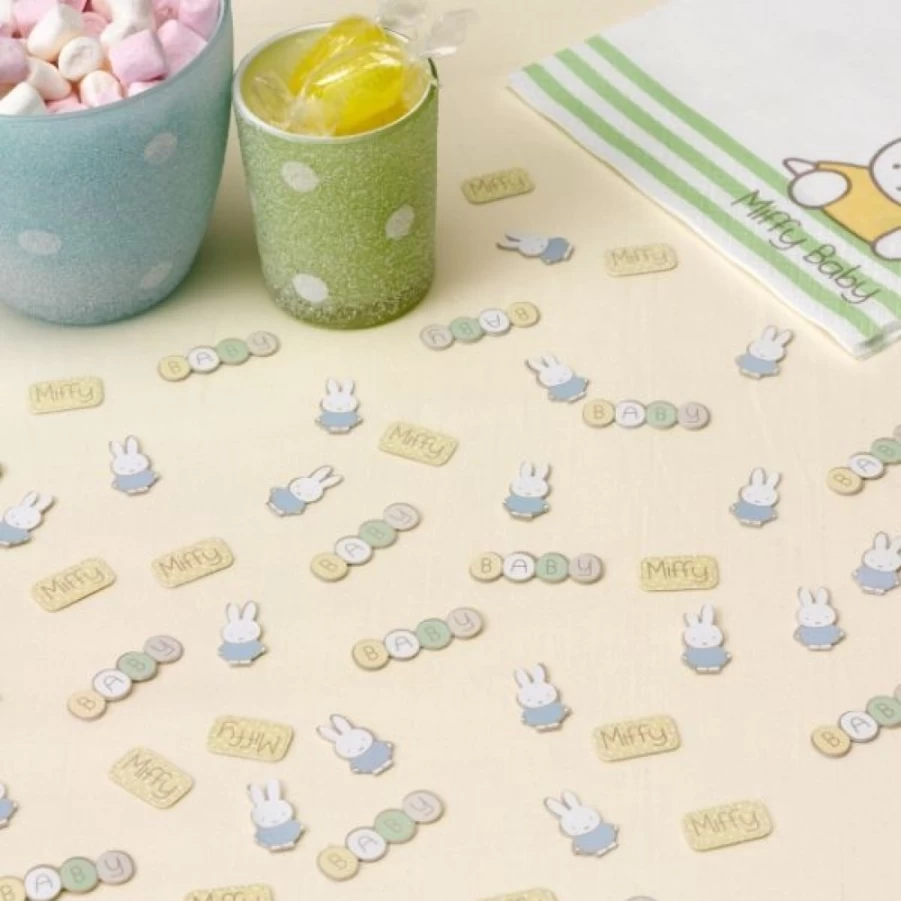 MIFFY Baby Shower Table Confetti - Decorative Party Scatter for Nursery Celebrations