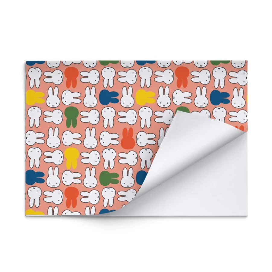 MIFFY Pink Bunny Faces Gift Wrap - Premium Quality Wrapping Paper for Birthdays & Gifts