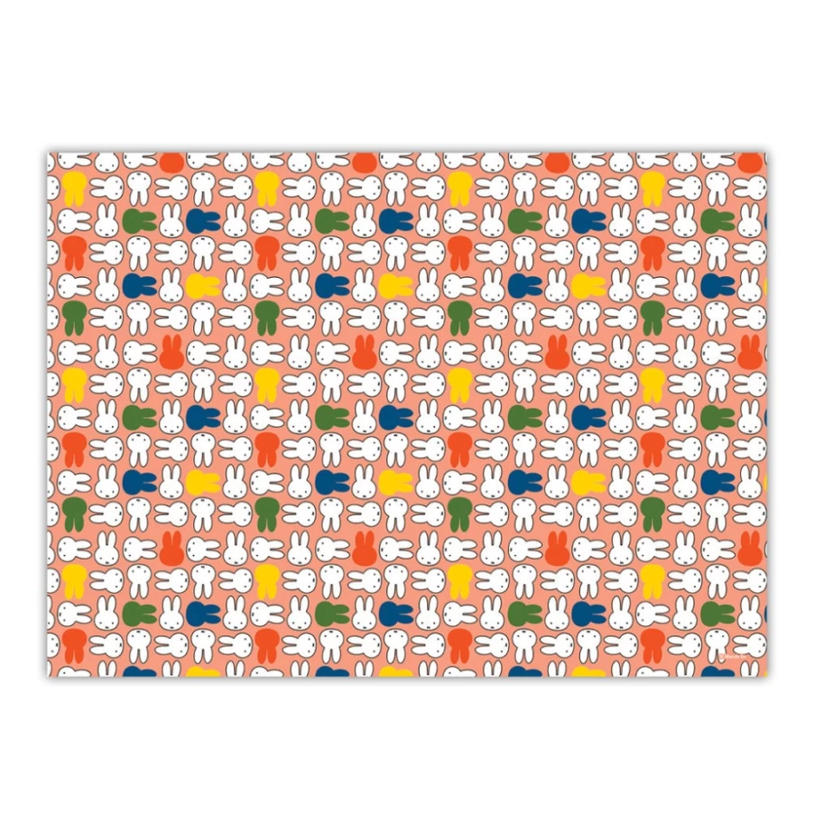MIFFY Pink Bunny Faces Gift Wrap - Premium Quality Wrapping Paper for Birthdays & Gifts