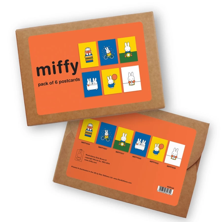 MIFFY Collectible Postcard Set - Pack of 2 Premium Art Cards for Gifts & Decor